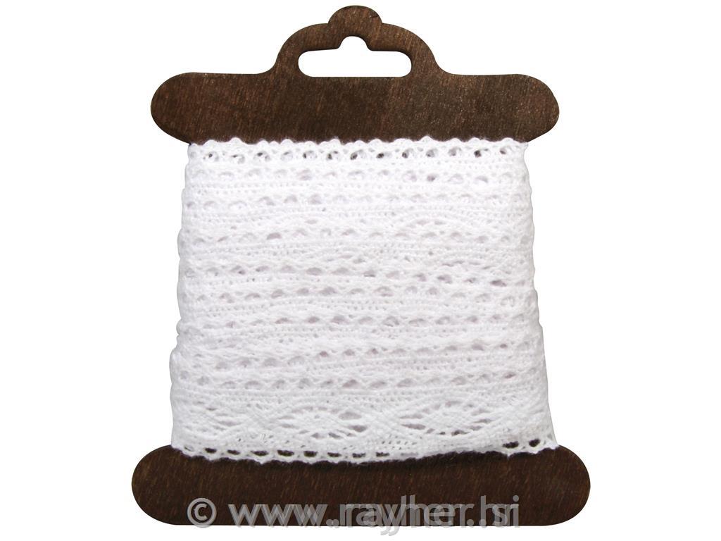 Cotton border "Cassandra", white, 2.3cm,
