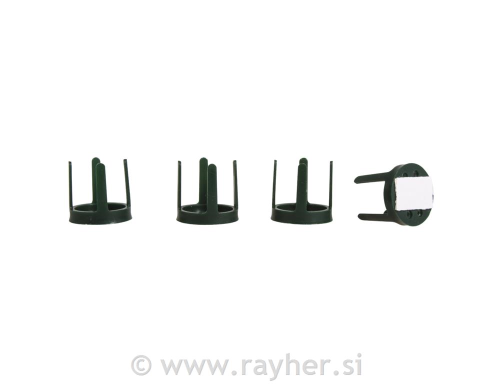 Držač cvijeća sa samoljepivom podlogom,2,8 cm o, 3 cm, 4 komada