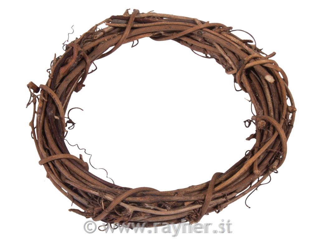 Vjenac od grana, natur, 8cm