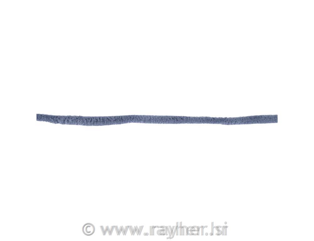 Plush cord, 8mm otab-card 3mdark grey