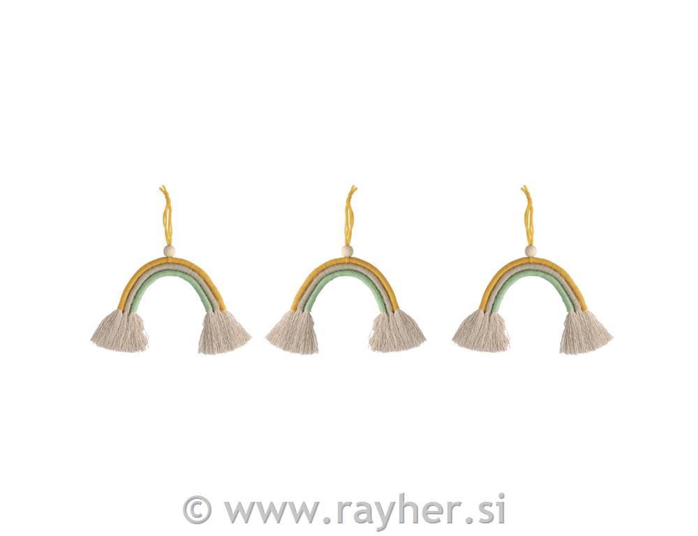 Makrame set: Duga, 13 cm, 3 komada