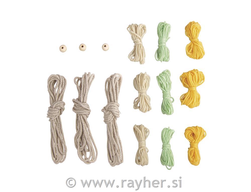 Makrame set: Duga, 13 cm, 3 komada