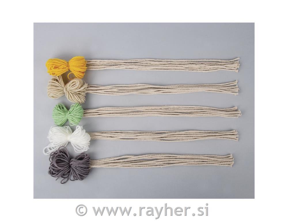 Makrame set: Duga, 13 cm, 3 komada