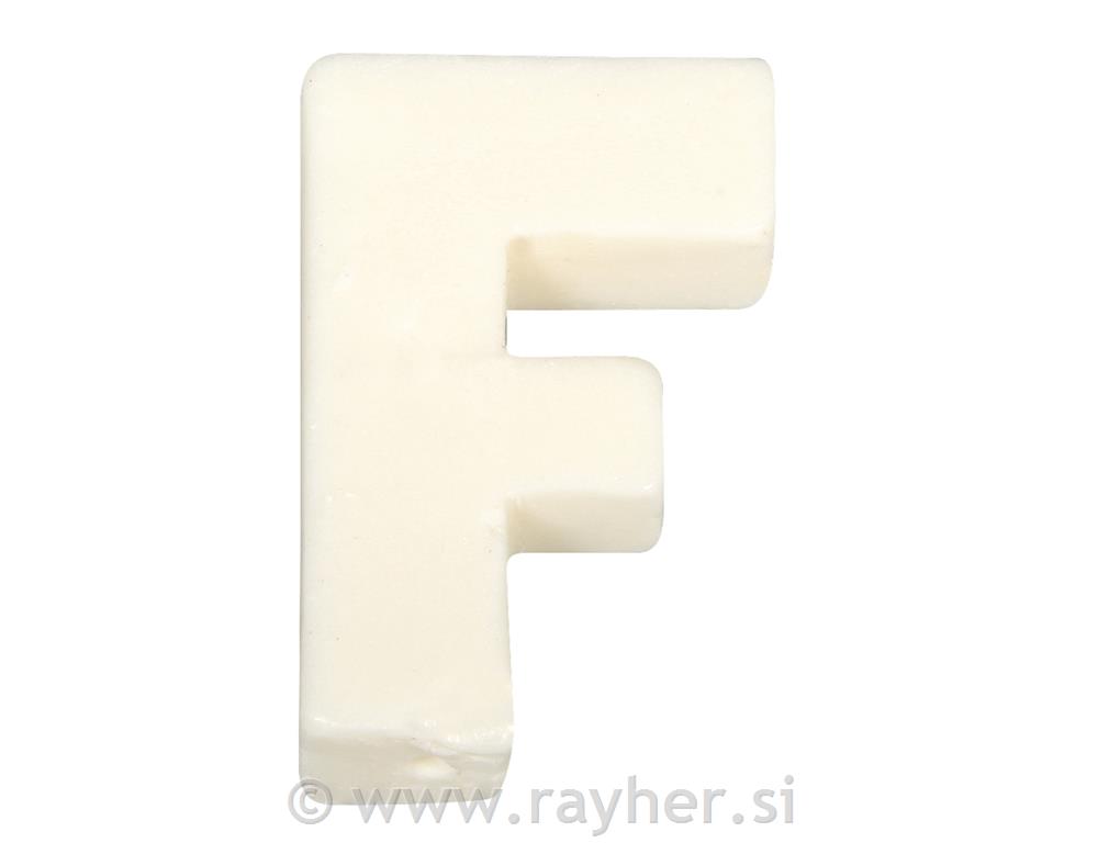 Črka milo "F", 5x4cm