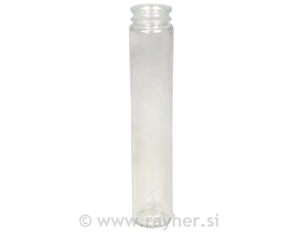 Staklena vaza, 3cm o, visina 16.5 cm