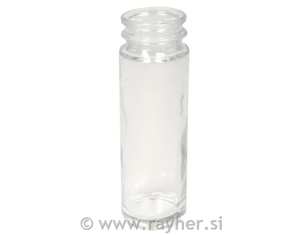 Staklena vaza, 3cm o, visina 10 cm