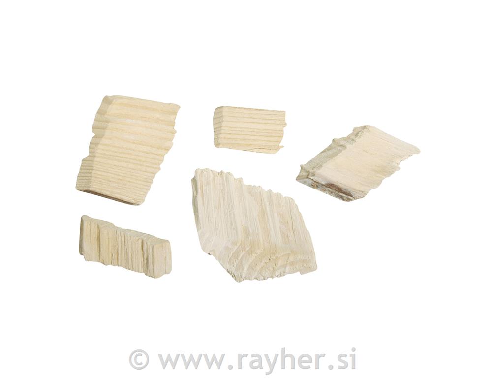 Koščki lesa, natur, razl.velikosti, 125g