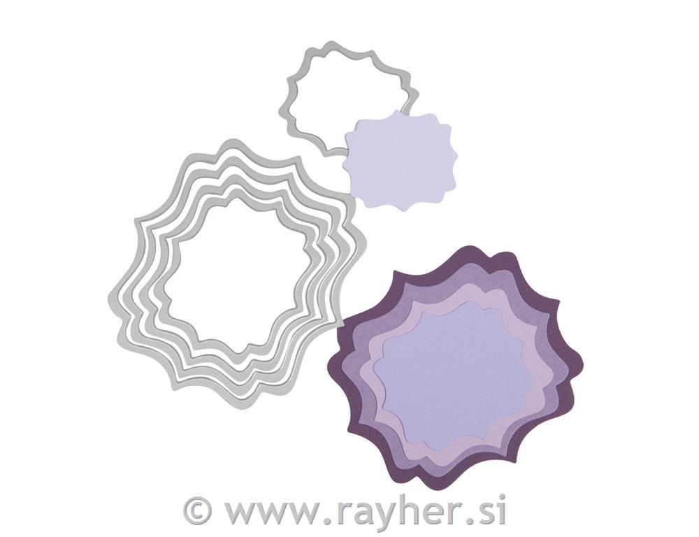 Sizzix Framelits nastavak set, oznaka, 5kom