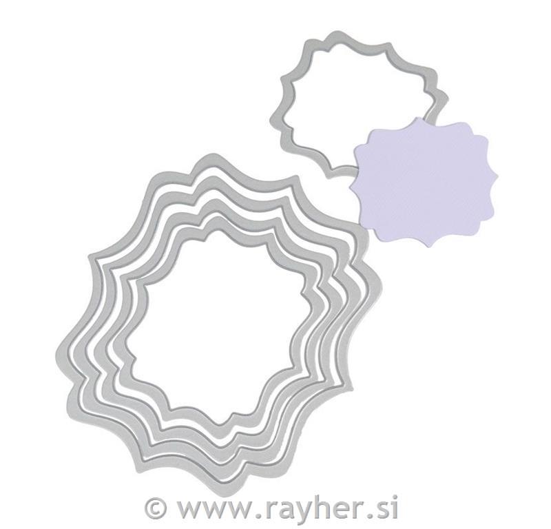 Sizzix Framelits nastavak set, oznaka, 5kom