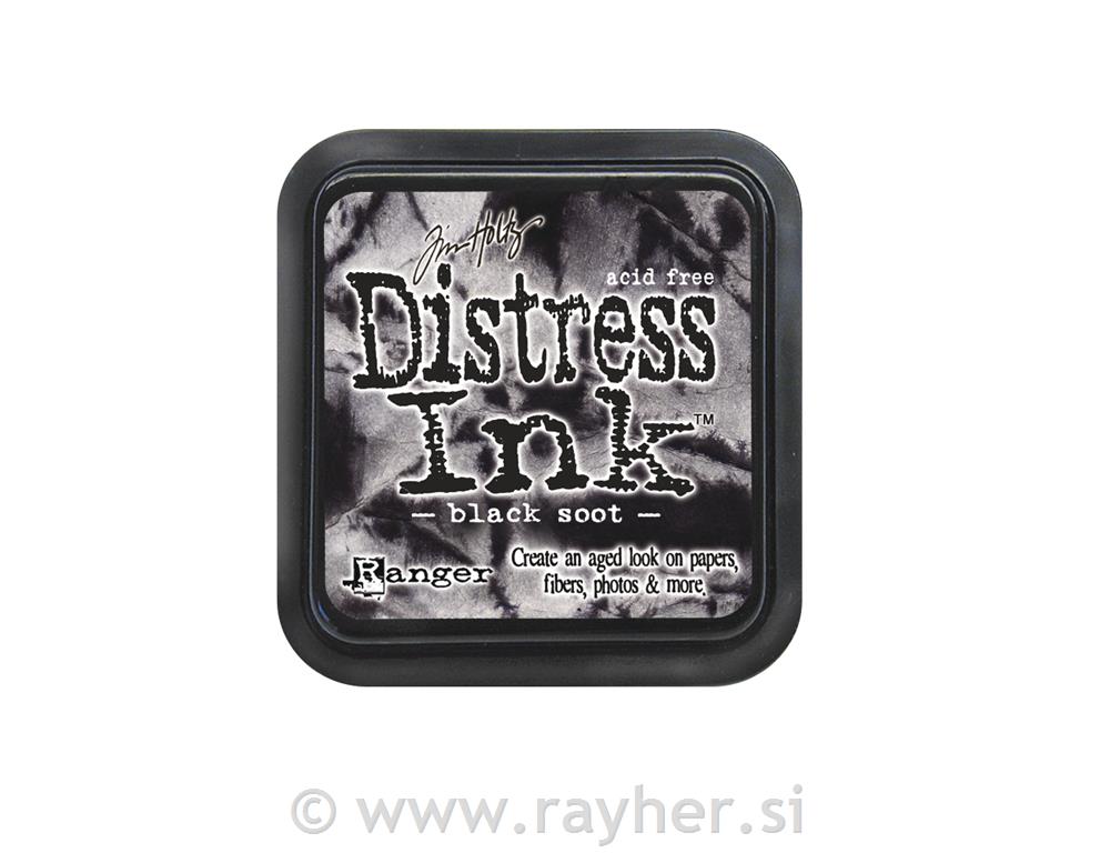 Tinta za pečate Distress Ink, "Black Soot"