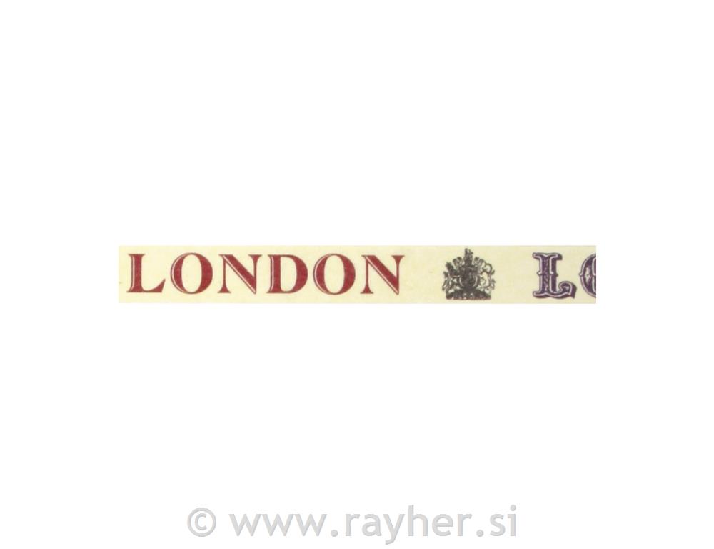Washi Tape London, 15mm, roll 15m