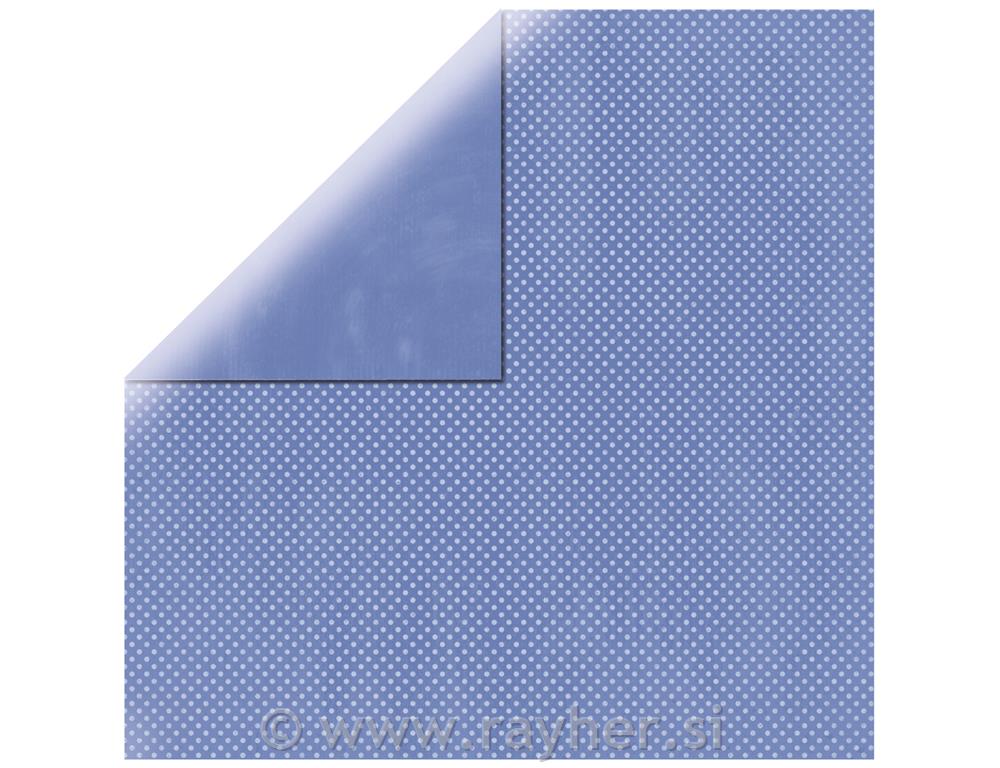 Scrapbooking papir Double dot, ljubičasti, 30.5x30.5cm, 190g/m2