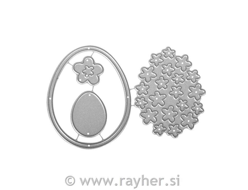 Nastavak za rezanje TinaB: Uskršnje jaje, 1.1-5.6cm, set 4