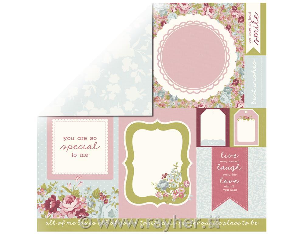 Scrapbooking paper Path30,5x30,5cm, 150g/m2