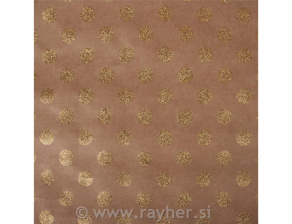 Scrapbooking papir Kraft - Pike, zlate, 30.5x30.5cm, 180g/m2