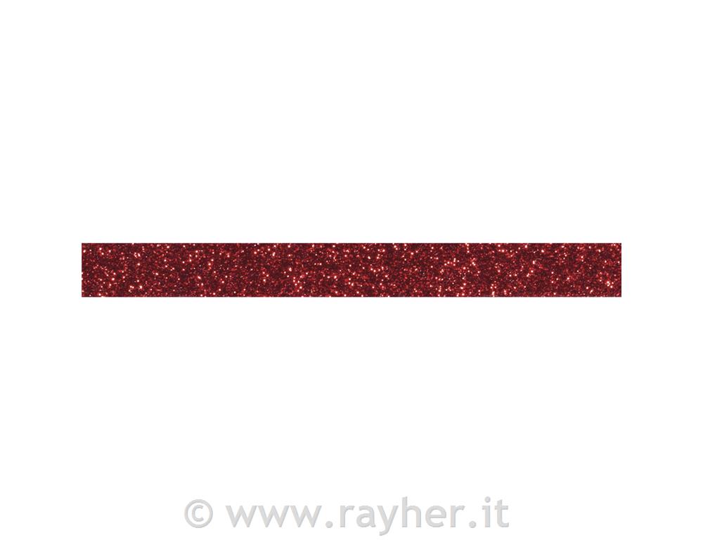 Ljepljiva traka s blistanjem, crvena, 15mm, 5m