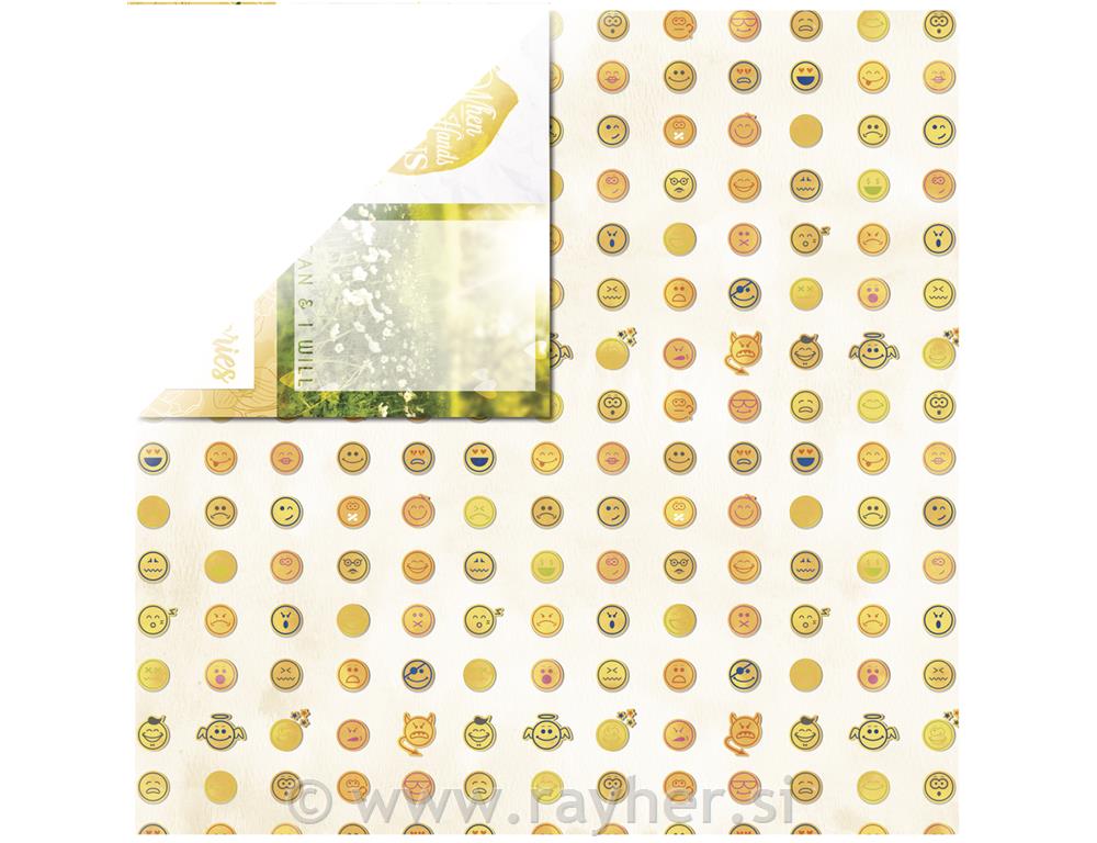 Scrapbooking papir Calendar Girl May, 30.5x30.5 cm