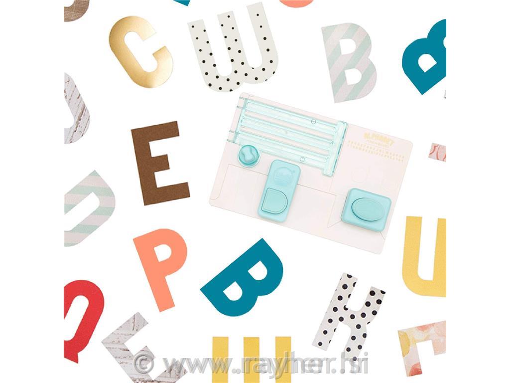 Rezalna plošča Alphabet Punch Board, Abeceda