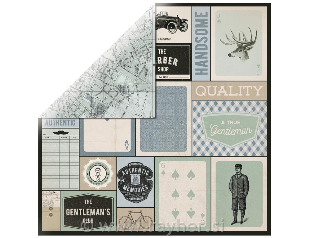 Scrapbooking papir Shave, 30.5x30.5cm, 150g