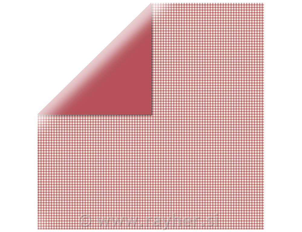 Scrapbooking papir karo, crveni, , 30.5x30.5cm, 190g/m2