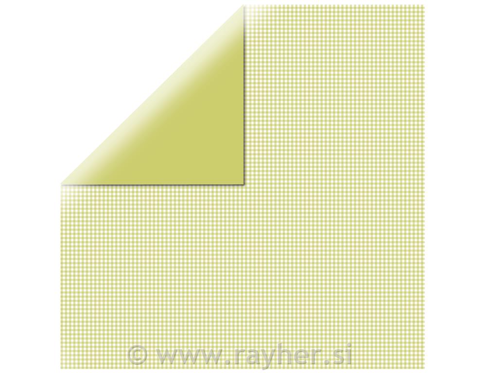 Scrapbooking papir karo, limeta, 30.5x30.5cm, 190g/m2