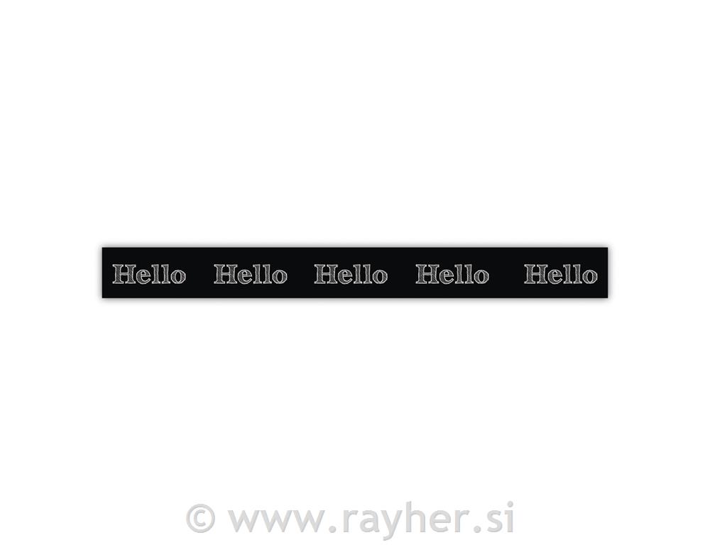 Washi Tape lepilni trak, Hello, 15mm,15m,
