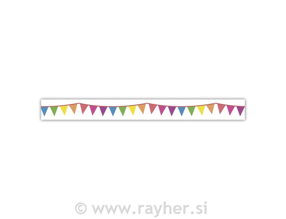 Washi Tape Party streamer, 15mm, roll 15m