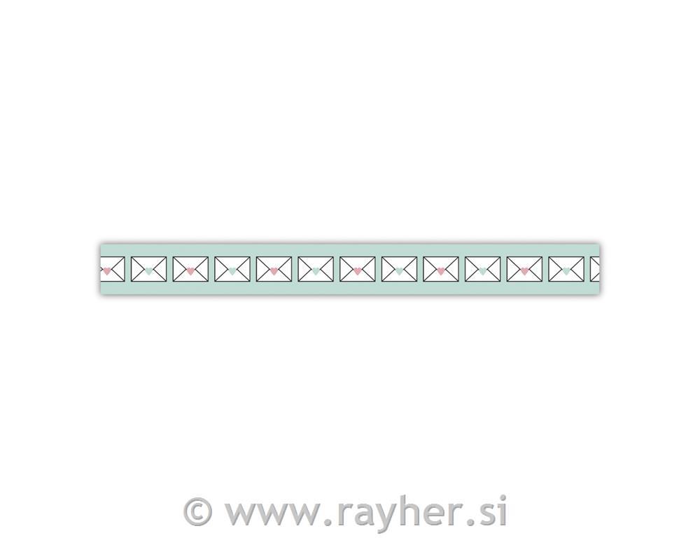 Washi Tape Envelopes, 15mm, roll 15m