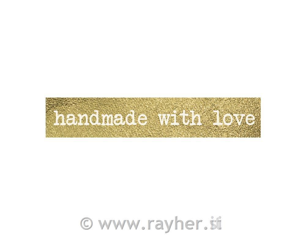 Washi Tape "handmade with love", 15mm, 10m