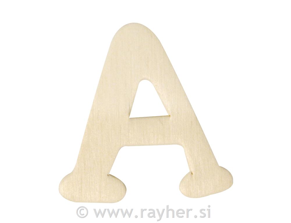 Drveno slovo, 4 cm, A