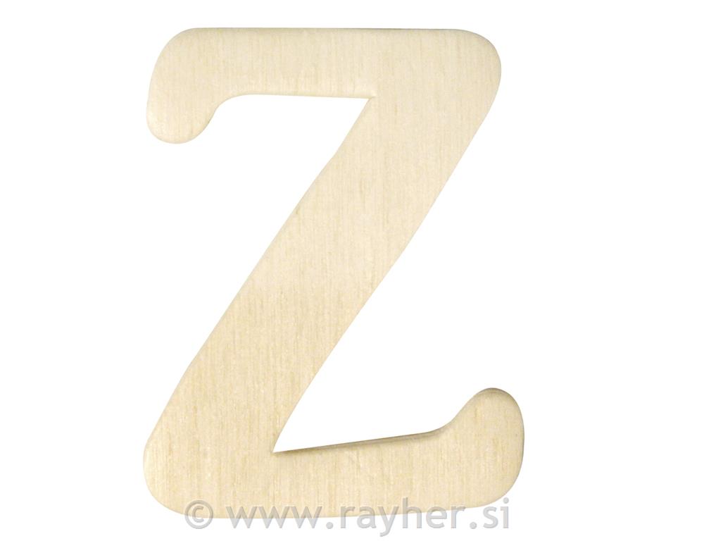 Wooden letters, 4 cm, Z