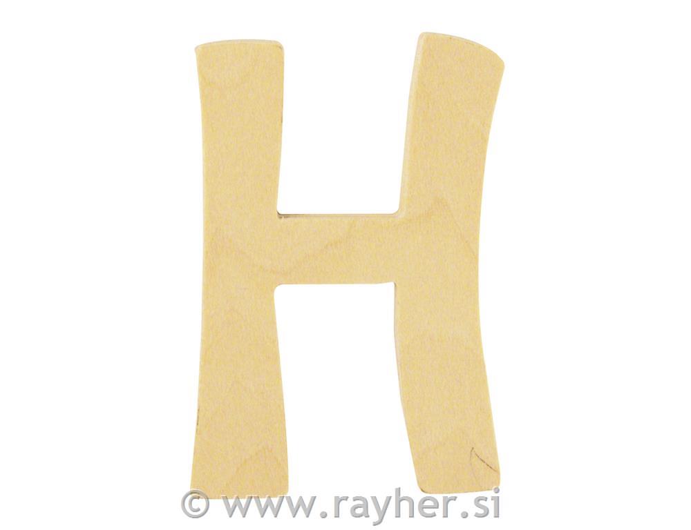 Drveno slovo, H, 6 cm