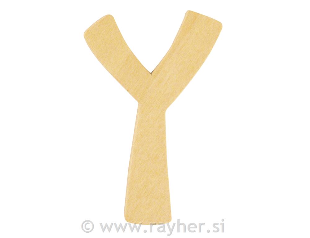 Drveno slovo, Y, 6 cm