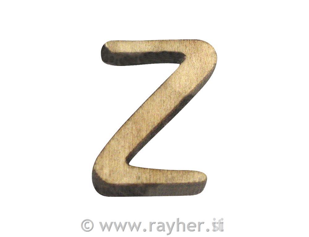 Lesena črka, Z, 2 cm