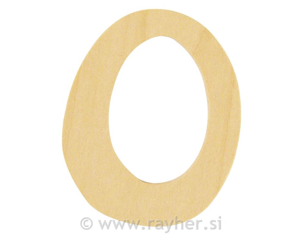Lesena številka, 6cm o, 0