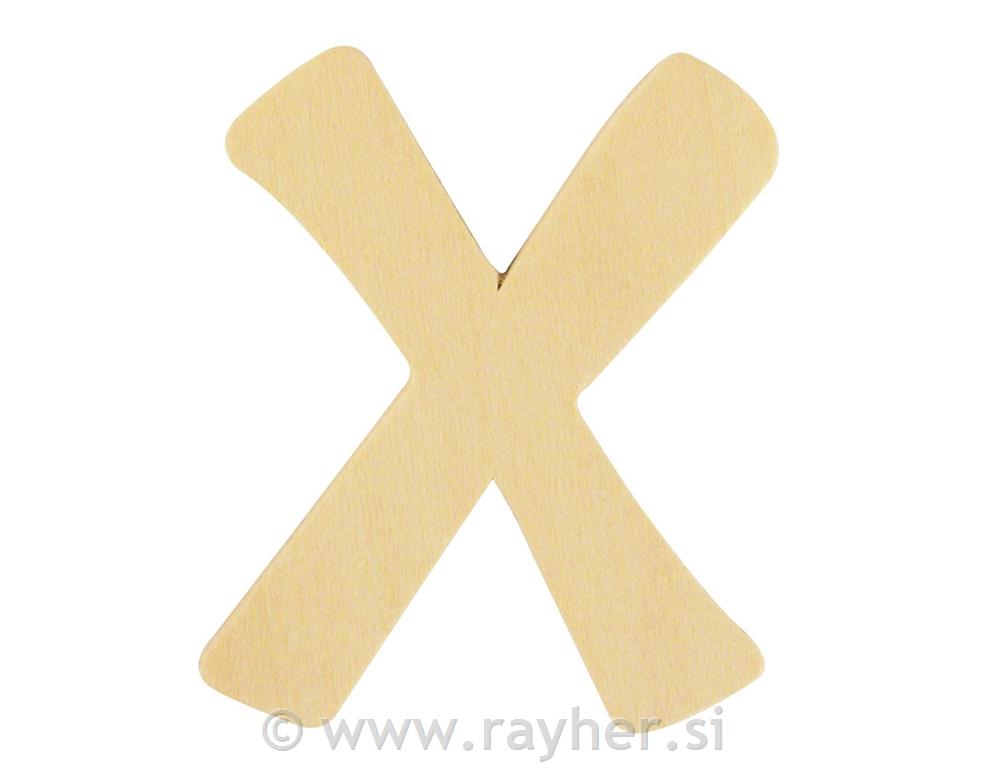 Wooden letter FSC Mix Credit, 6cm o, X