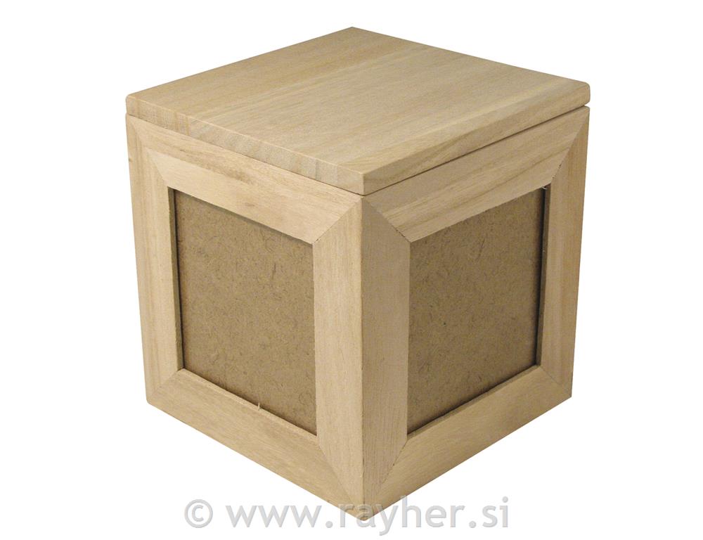 Drvena kocka, 12x12x12cm