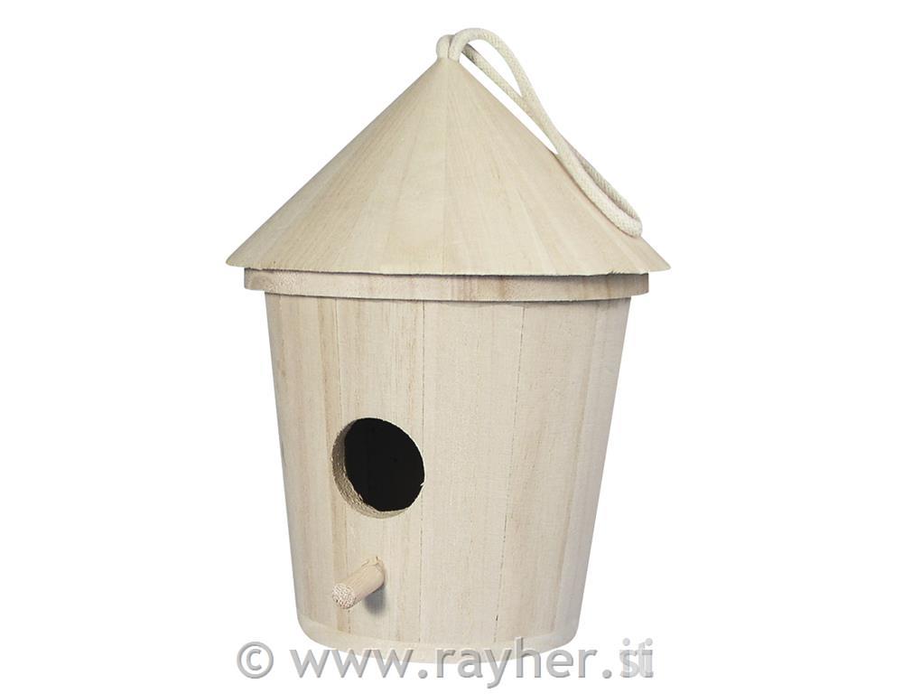 Drvena kuća za ptice, 16cm