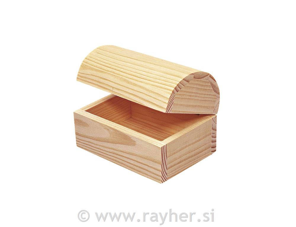 Lesena skrinja, 13x9x9 cm