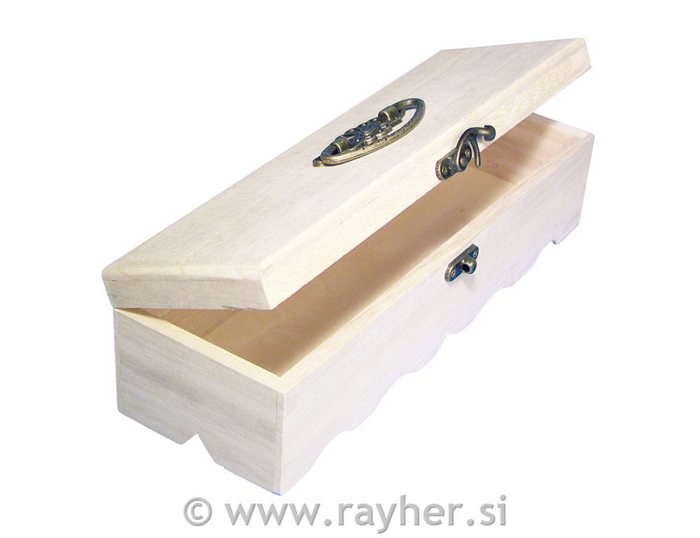 Lesena škatla, 29x9.5x8cm