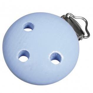 Wooden Clip FSC 100%, 37mm o, baby blue,