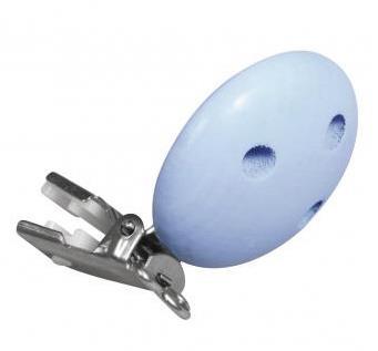 Wooden Clip FSC 100%, 37mm o, baby blue,
