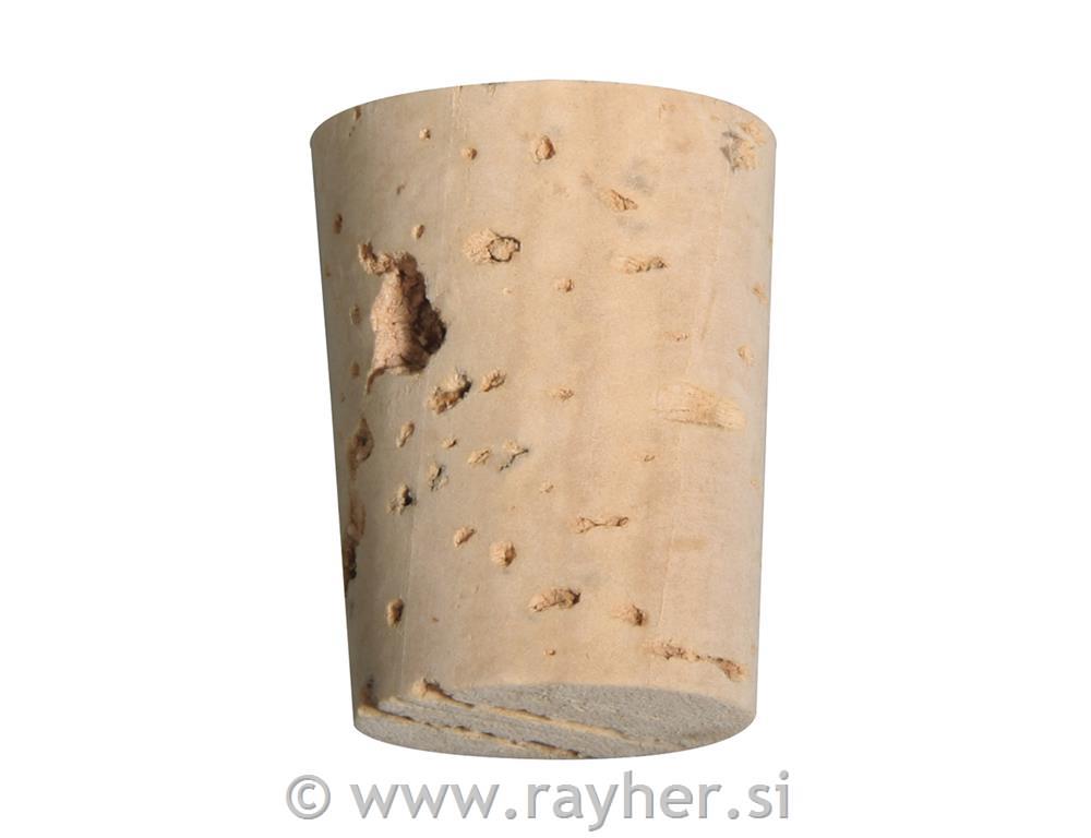 Pointed cork, 22x19/16mm, tab-bag 6 pcs.