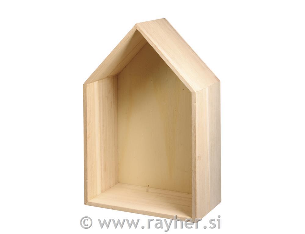 Drvena kućica, 24x16x8cm, za vješanje
