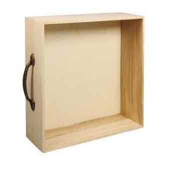 Wooden frame drawer FSC Mix Credit, 25x2