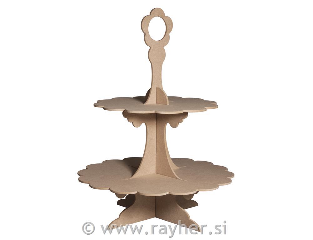 Leseno stojalo, 45cm, 4-delno, dno 35cm, zgoraj 25cm