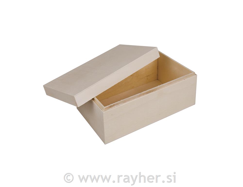 Drvena kutija s poklopcem, 20x12x9cm