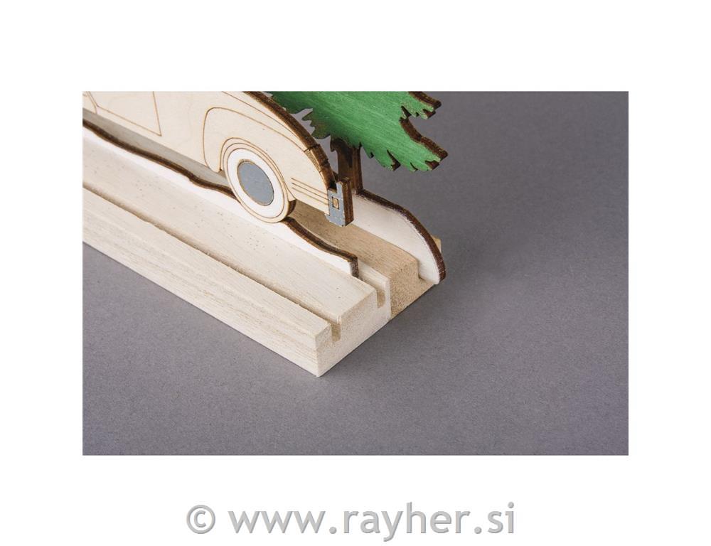 Wooden holder with slots, FSC 100%