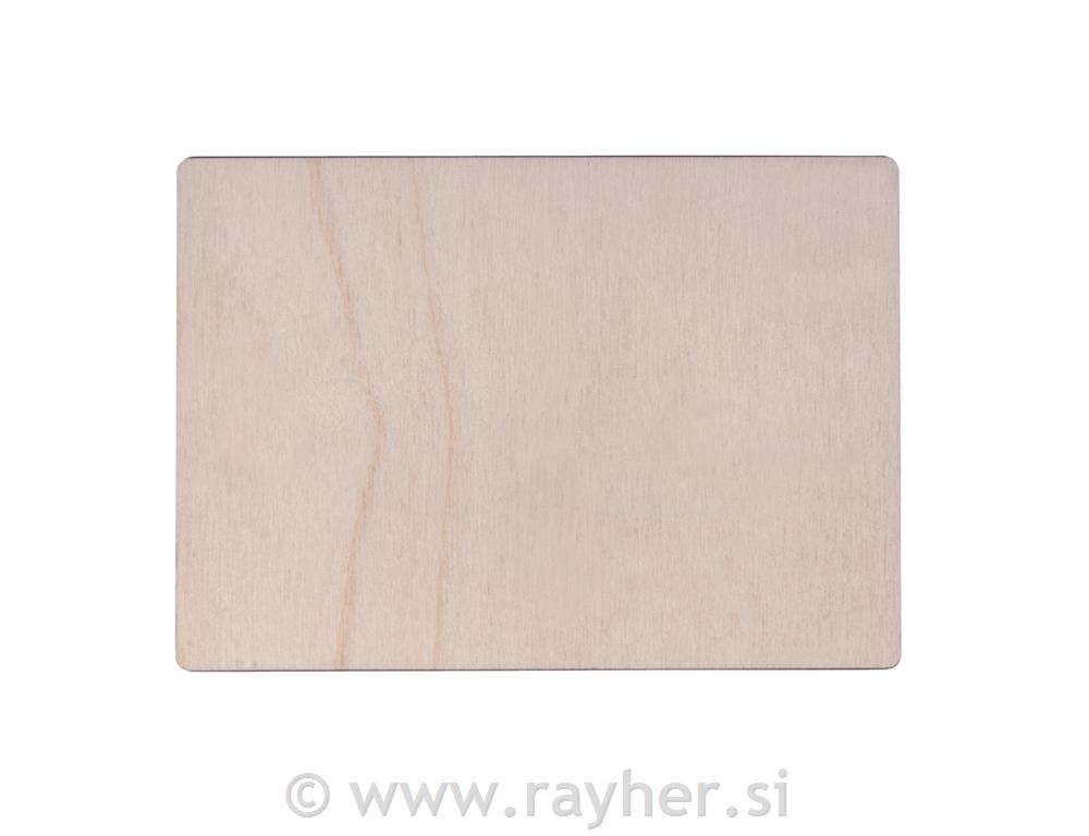 Drvena razglednica, prirodna, 14.8x10.5x0.3 cm, 2 kom