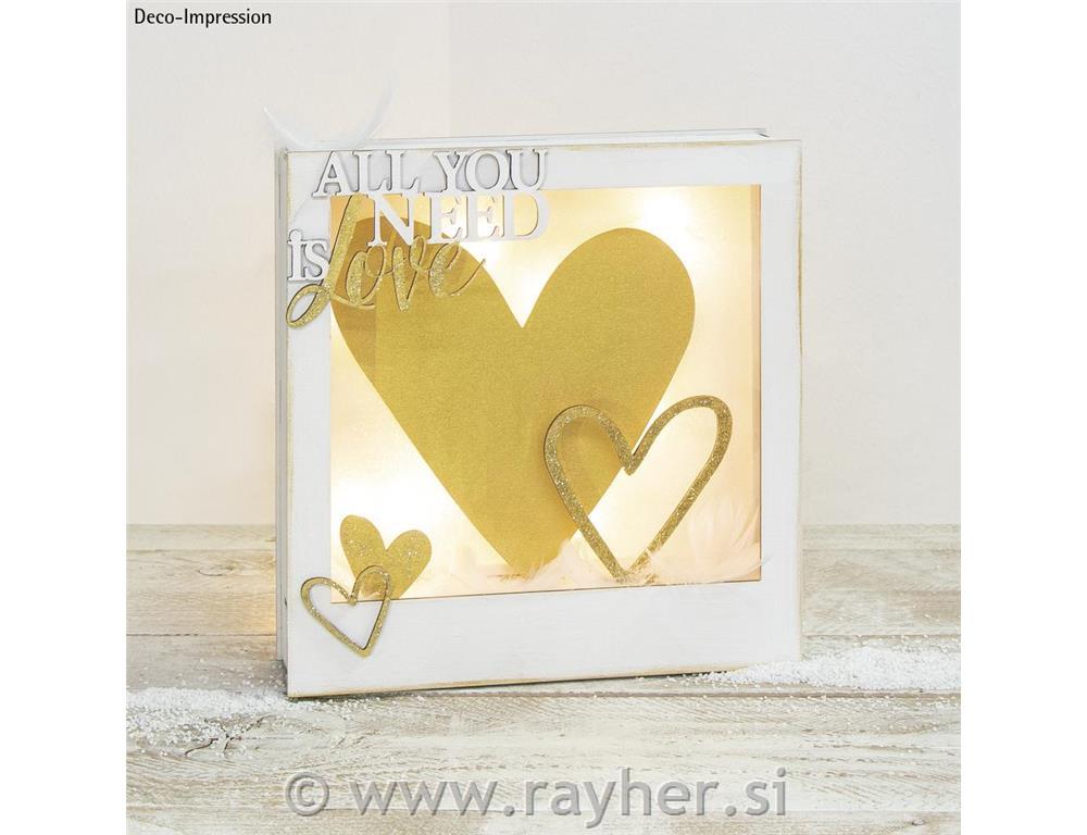 Drvena slagalica All is love 24x24x6,3cm